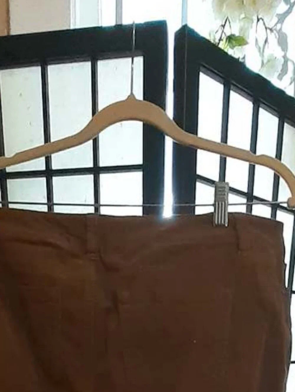 Caramel Brown Corduroy Staight Leg Pants 12P (Stretch)